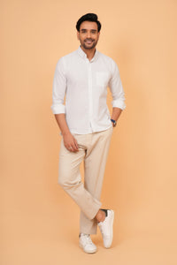 04-Linen Cotton Oxford White